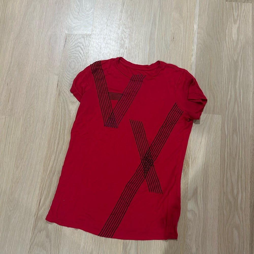 Red medium Armani exchange shirt
